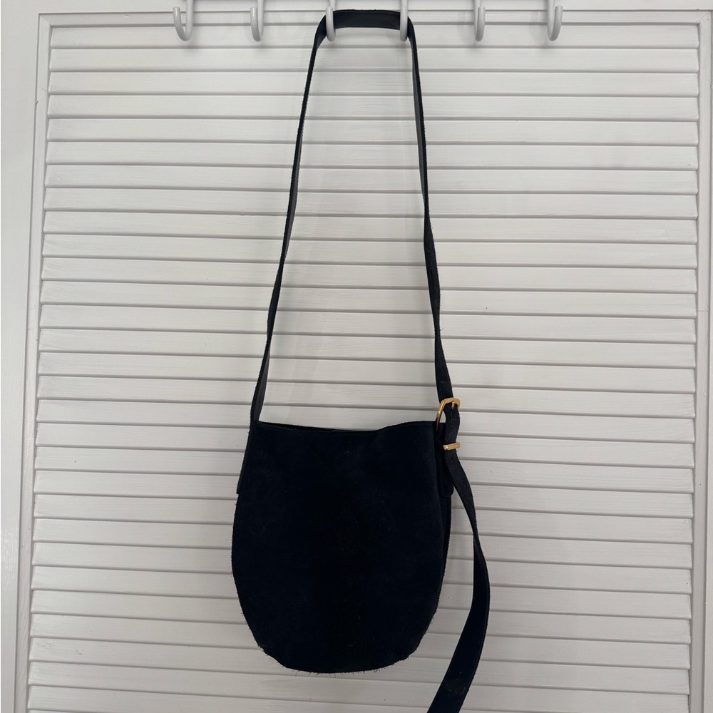 Madewell Navy Mini Bucket Bag